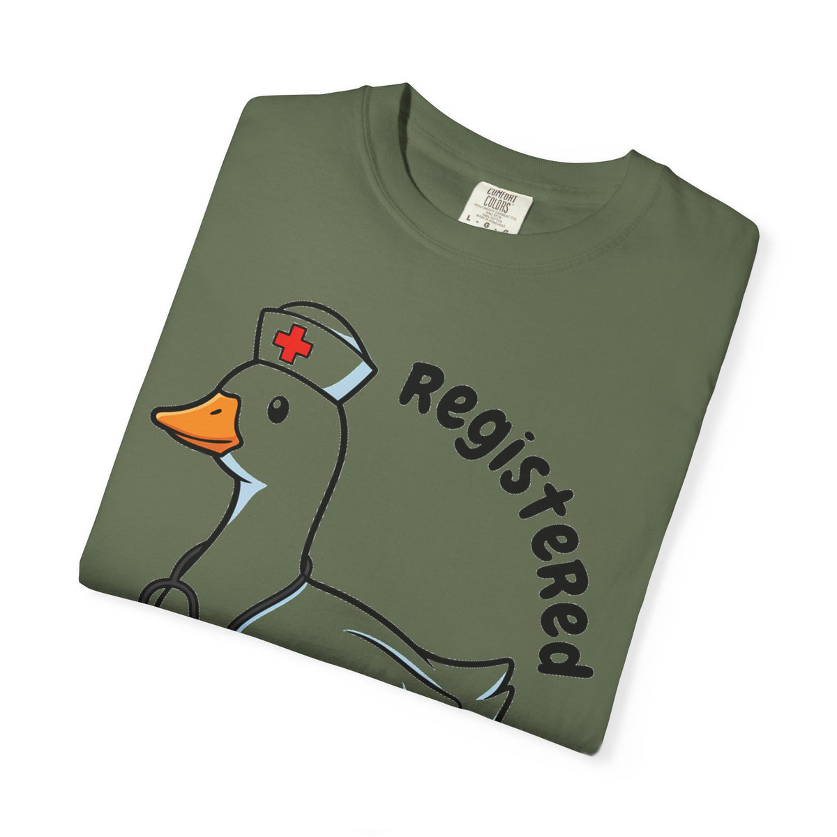Registered Silly Goose Curved Shirt, Nurse Goose Stethoscope Tee, Funny Nurse Shirt, RN Gift