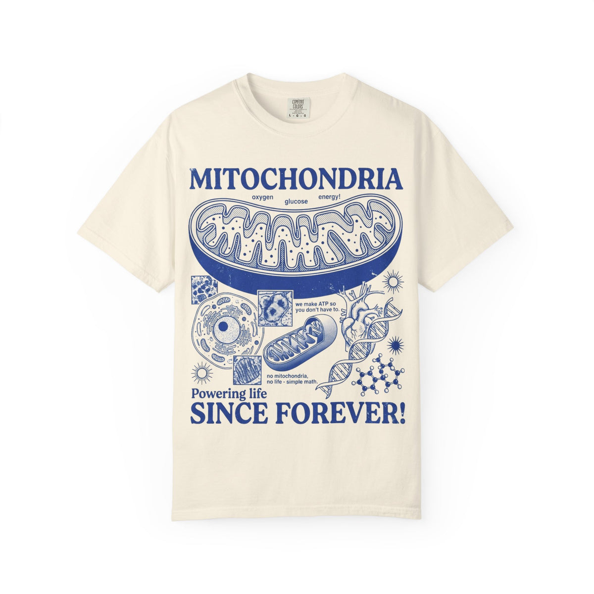 Mitochondria Powering Life Since Forever Shirt, Funny Biology Teacher Tee, Science Nerd Shirt, Student Gift