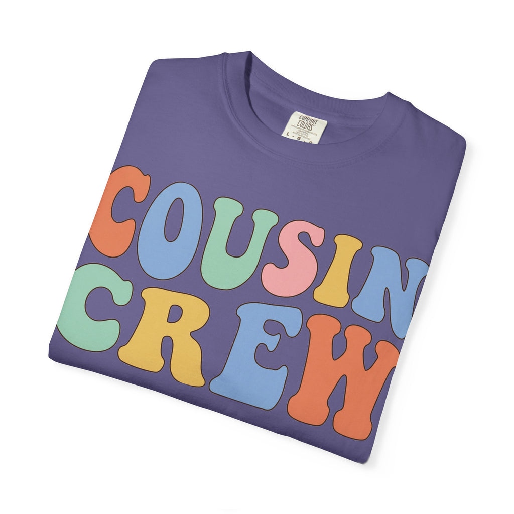 Cousin Crew Shirt, Retro Groovy Bubble Letter Tee, Matching Family Reunion Shirt, Cousin Gift