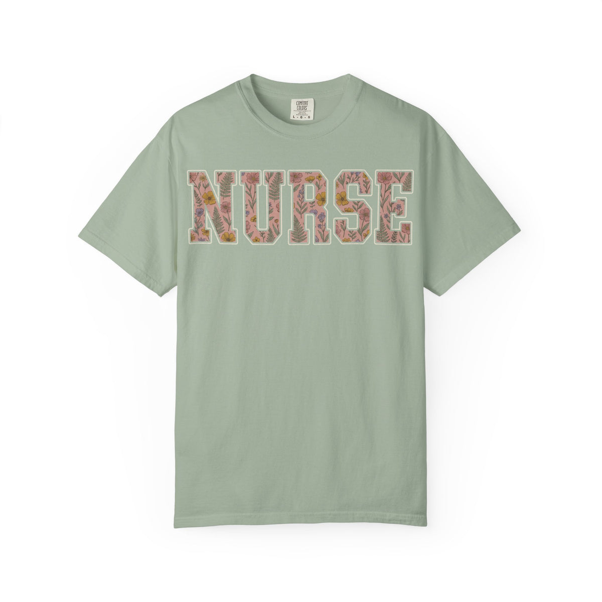Nurse Floral Varsity Shirt, Wildflower Applique Nurse Tee, Pretty RN Shirt, Nurse Week Gift
