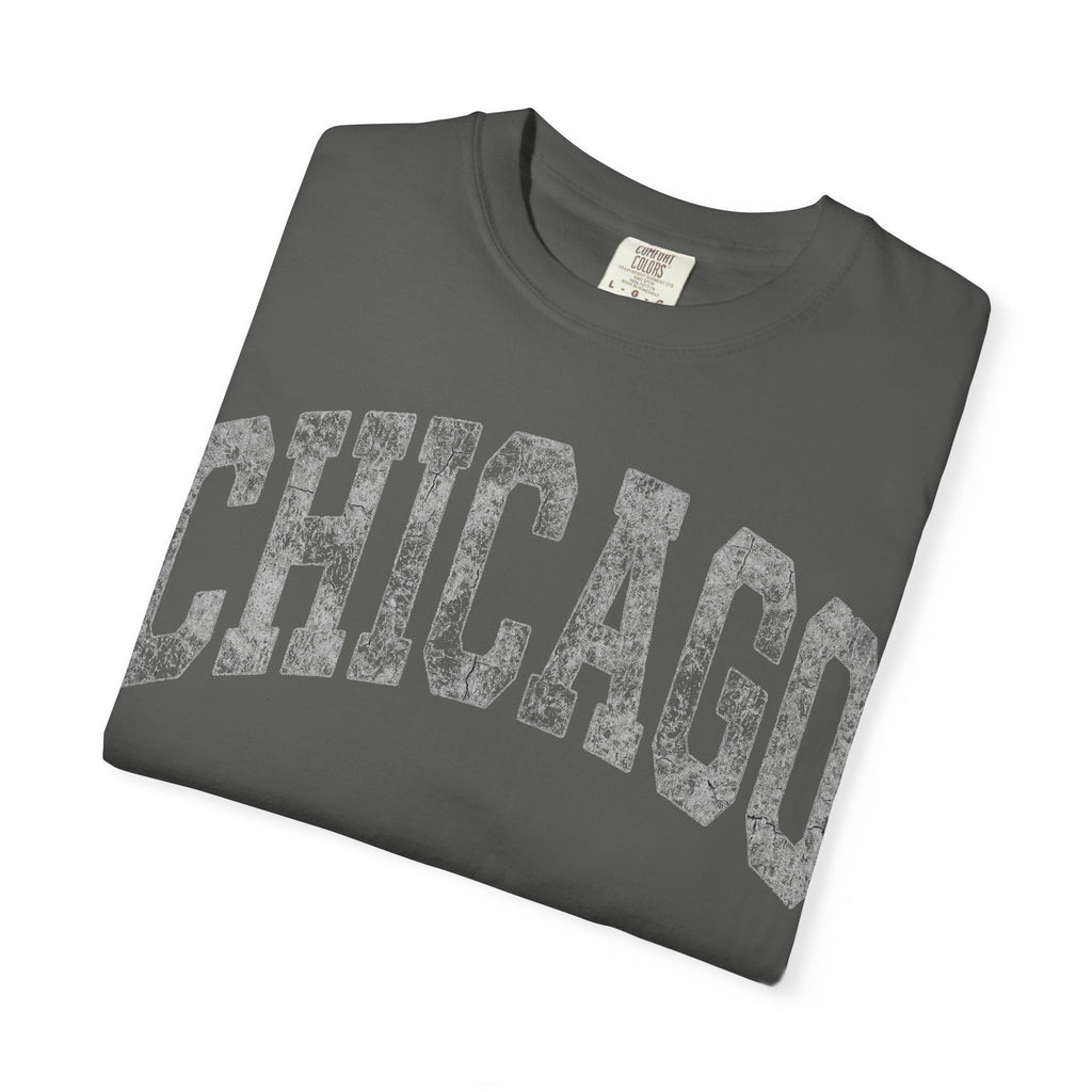 Chicago Vintage Shirt, Distressed Varsity Chicago Tee, Illinois Home City Shirt, Chicago Gift