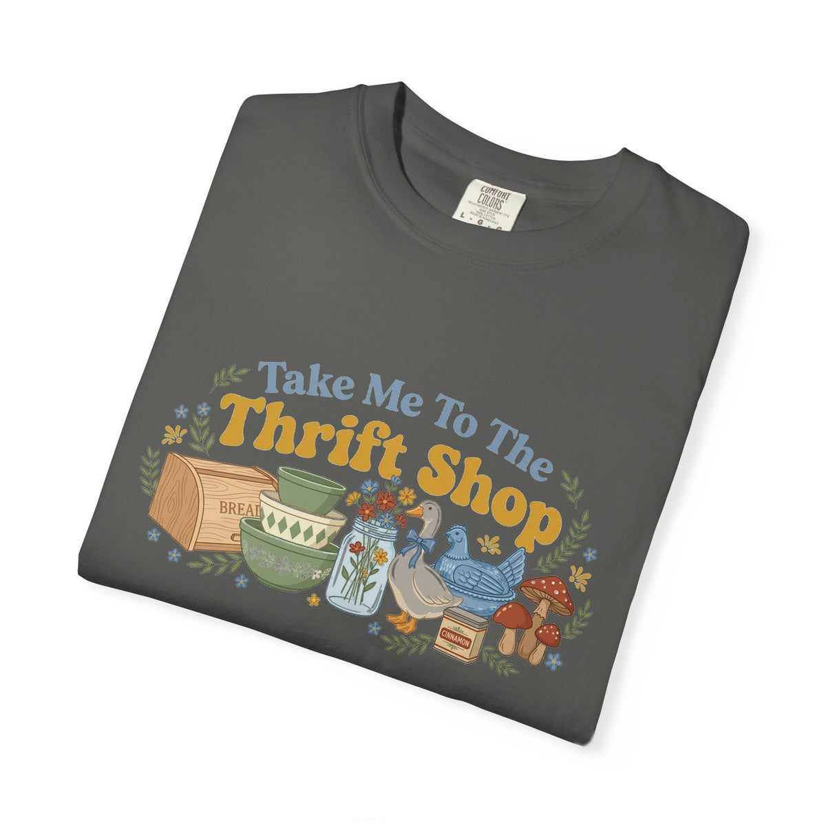 Take Me To The Thrift Shop Wide Shirt, Retro Thrift Finds Tee, Vintage Pyrex Shirt, Thrifter Gift