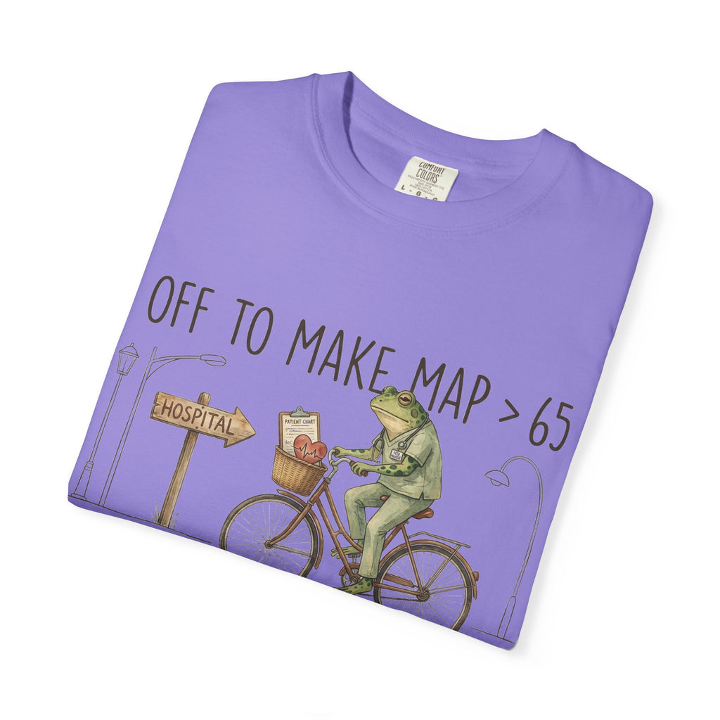 Off To Make MAP Over 65 Shirt, Funny ICU Nurse Frog Tee, Critical Care Nurse Shirt, RN Gift