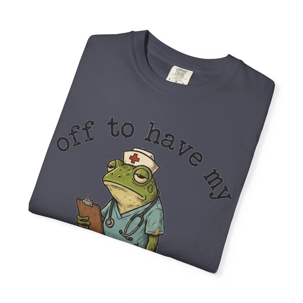 Off To Have My Flabbers Gasted Shirt, Funny Nurse Frog Tee, Sarcastic Scrubs Shirt, RN Gift