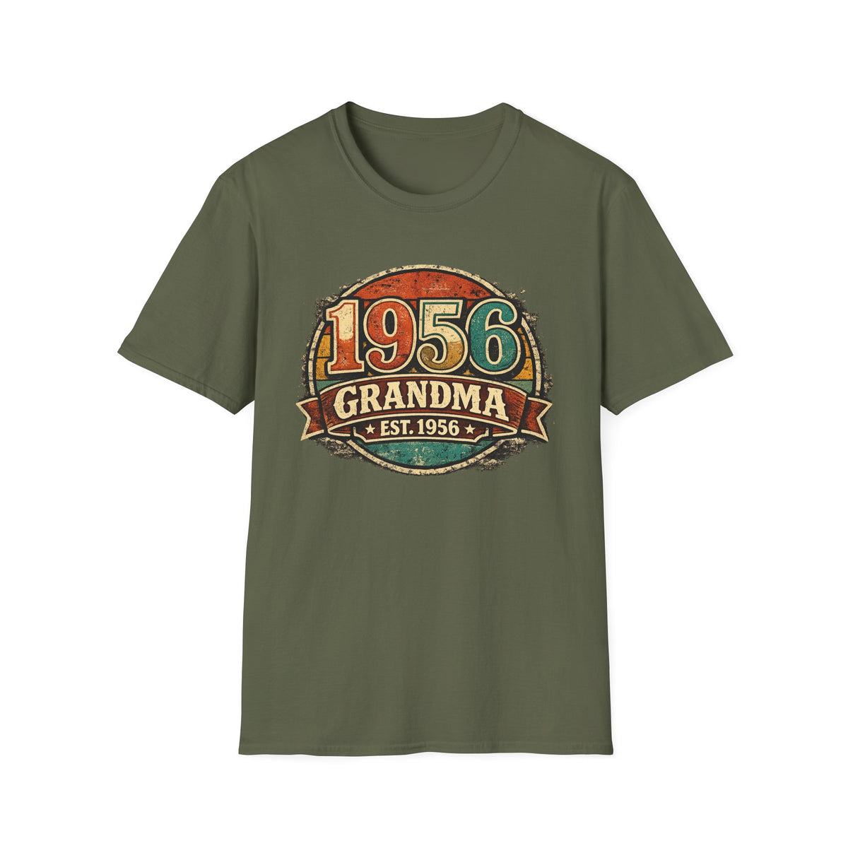 1956 Grandma T-Shirt – Vintage Established 1956 Birthday Gift