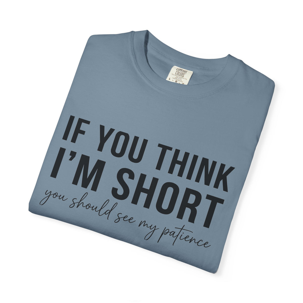 If You Think I'm Short You Should See My Patience Shirt, Funny Sarcastic Tee, Short Girl Humor Shirt, Friend Gift