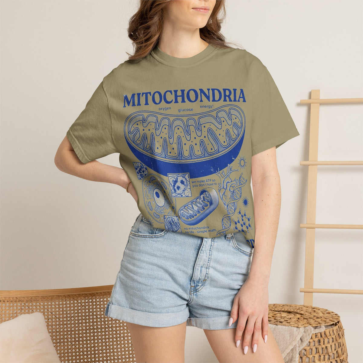 Mitochondria Powering Life Since Forever Shirt, Funny Biology Teacher Tee, Science Nerd Shirt, Student Gift