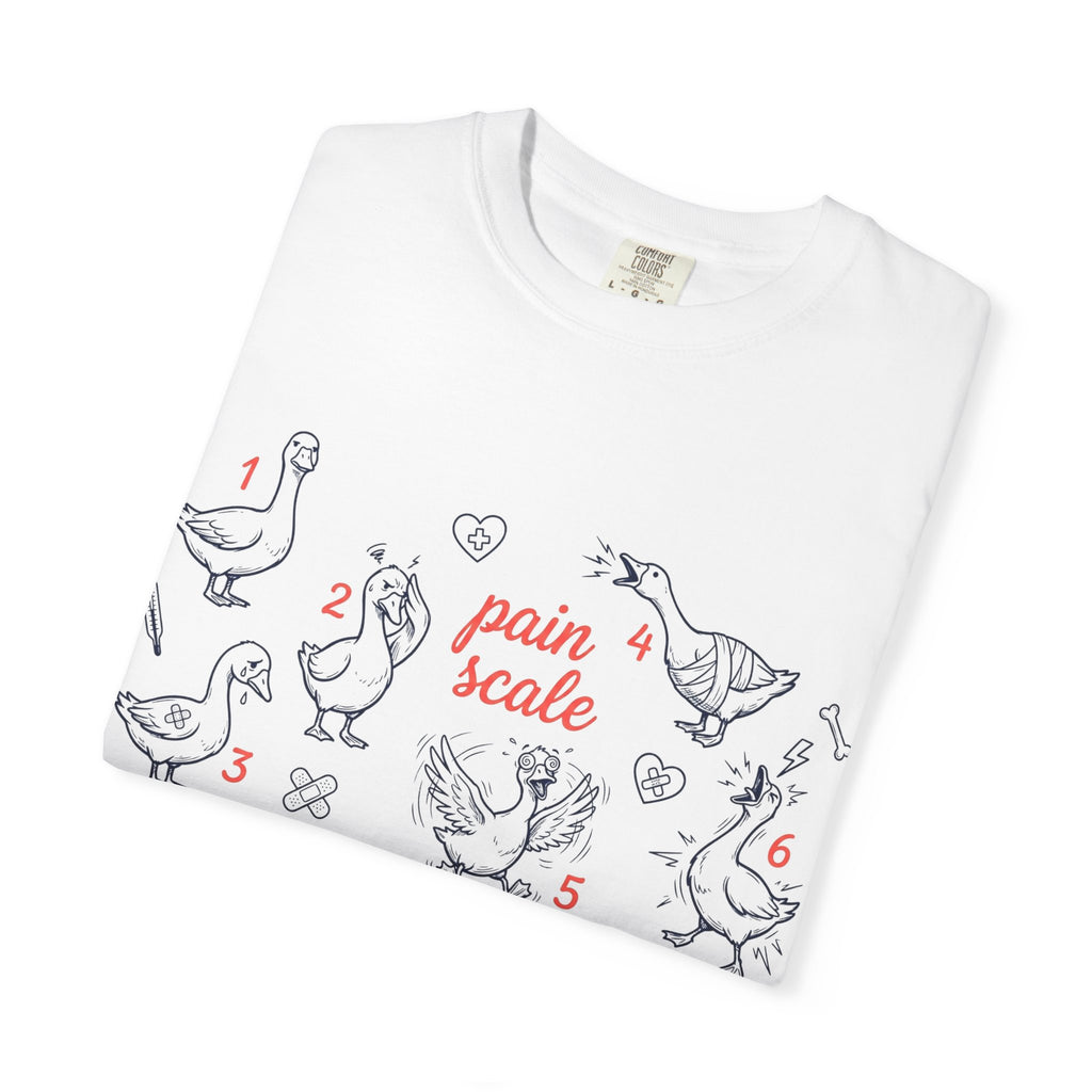 Goose Pain Scale Shirt, Funny Nurse Pain Chart Tee, 1 to 10 Goose Shirt, RN Gift