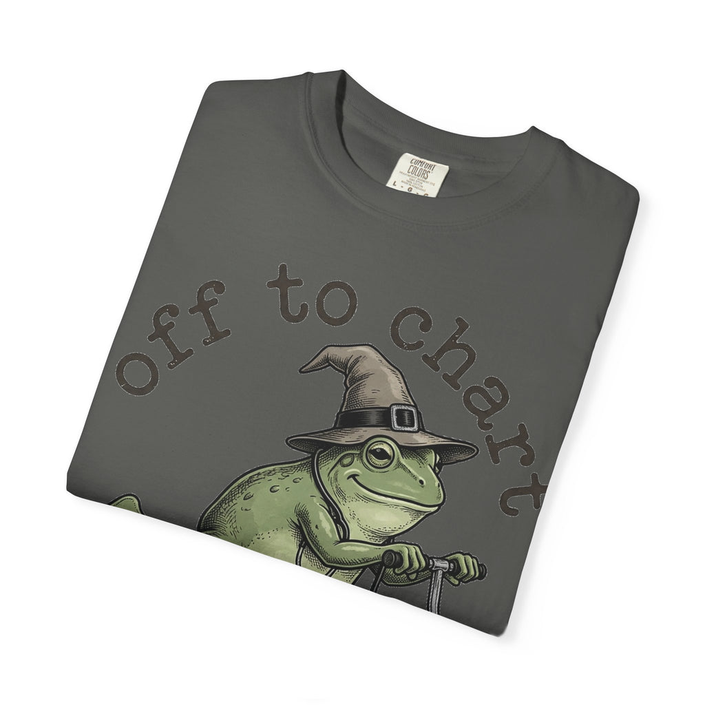 Off To Chart Etched Frog Shirt, Vintage Nurse Frog Scooter Tee, Charting Humor Shirt, RN Gift