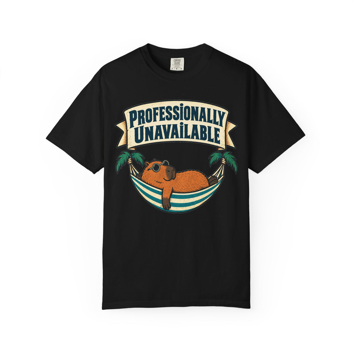 Funny Retirement Shirt Professionally Unavailable | Retired Cat Hammock Shirt | Retirement Gift For Him Her