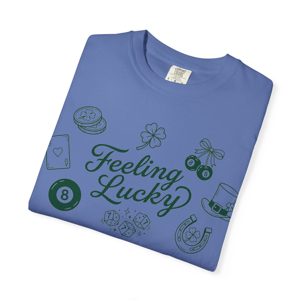 Feeling Lucky Shirt, St Patricks Day Charms Tee, Green Clover Dice Shirt, Lucky Charm Gift