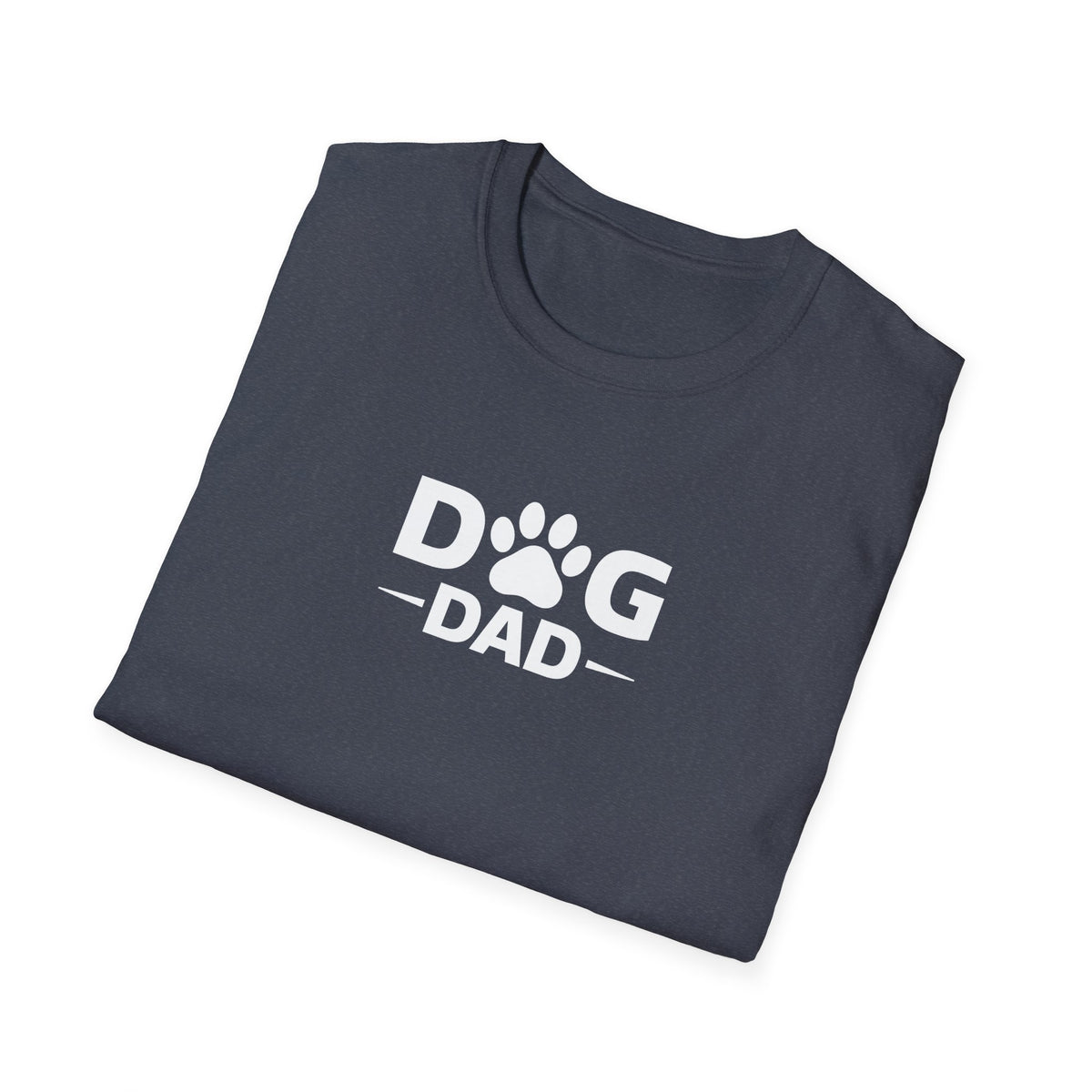 Dog Dad T-Shirt — Paw Print Graphic Tee for Pet Owners