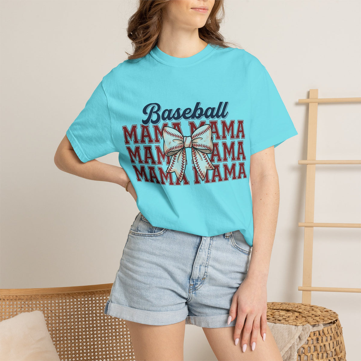Baseball Mama Three Row Shirt, Varsity Repeat Mama Tee, Baseball Bow Mom Shirt, Little League Gift