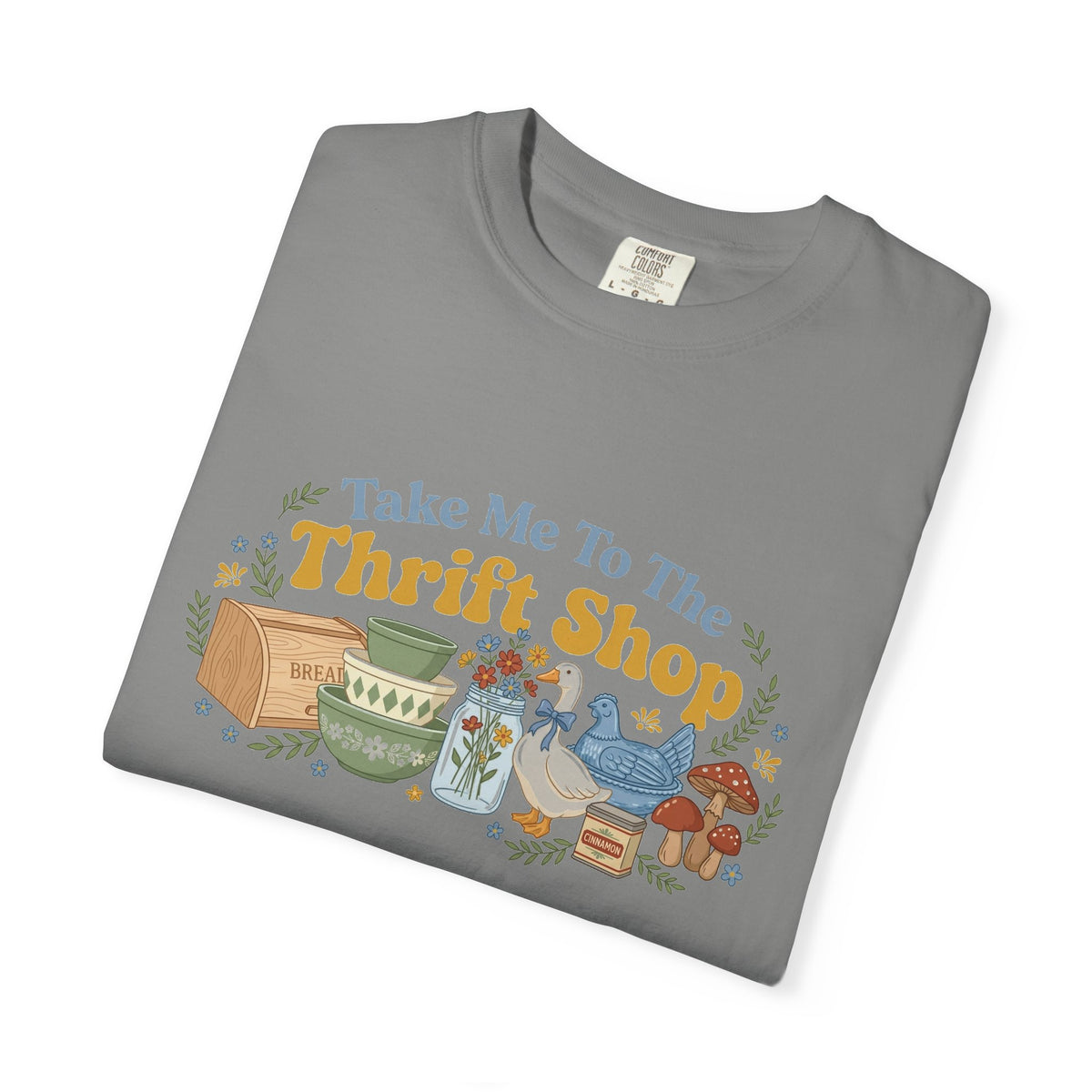 Take Me To The Thrift Shop Wide Shirt, Retro Thrift Finds Tee, Vintage Pyrex Shirt, Thrifter Gift