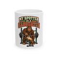 My Spotter Is A Sasquatch Mug, Funny Gym Lover Gift for Him Her, Workout Christmas Gift, Coffee Mug 11oz 15oz