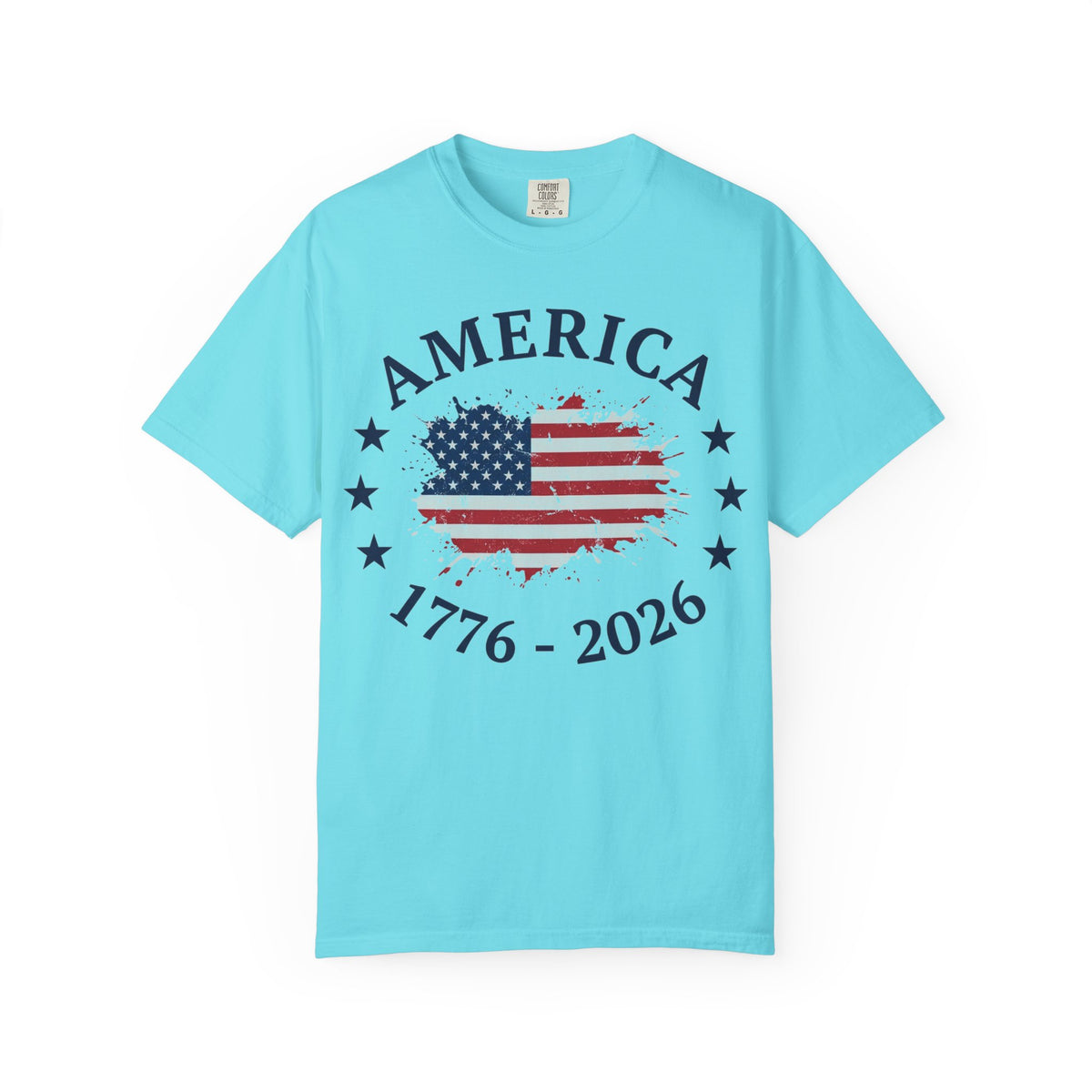 America 1776 2026 Shirt, Distressed Flag Oval Tee, Patriotic 250th Anniversary Shirt, Fourth Of July Gift