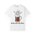 Drinks Well With Others Shirt, Funny Leprechaun Beer Tee, St Patricks Day Pub Shirt, Irish Gift