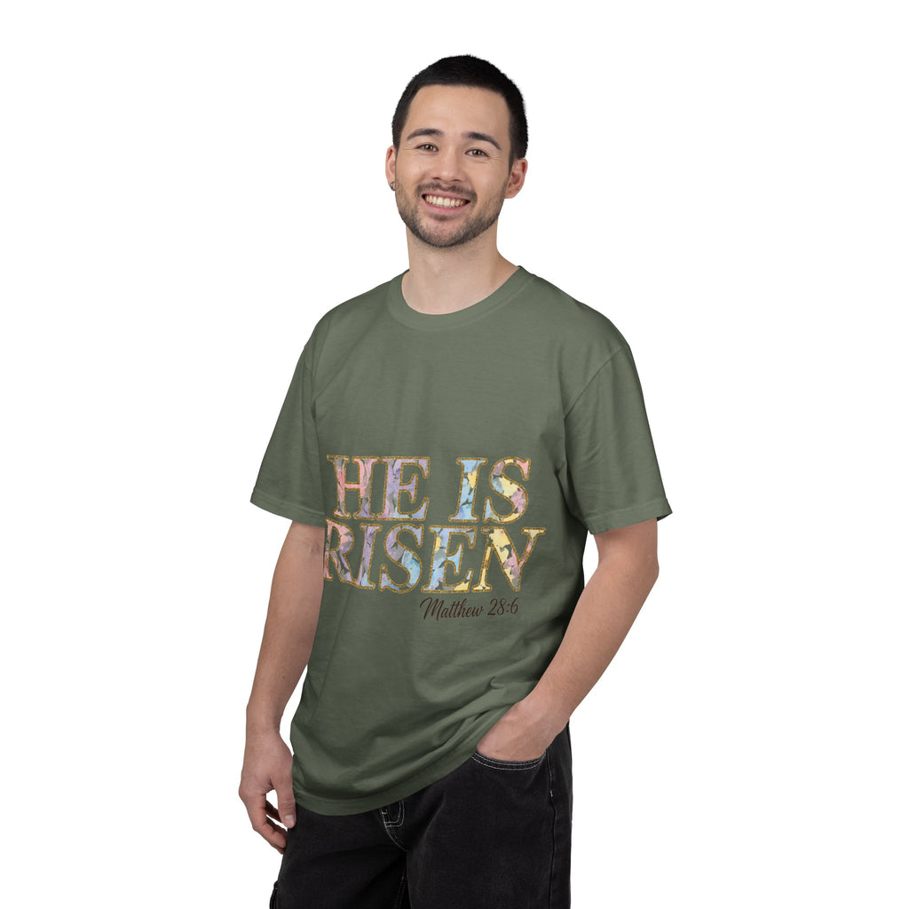 He Is Risen Shirt, Matthew 28:6 Easter Tee, Watercolor Christian Easter Shirt, Faith Gift