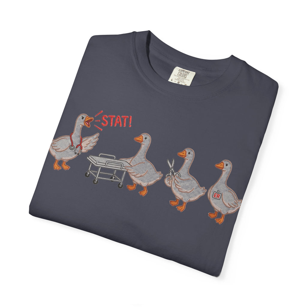 Nurse Goose Squad Stat Shirt, Funny ER Geese Tee, Night Shift Nurse Shirt, RN Team Gift