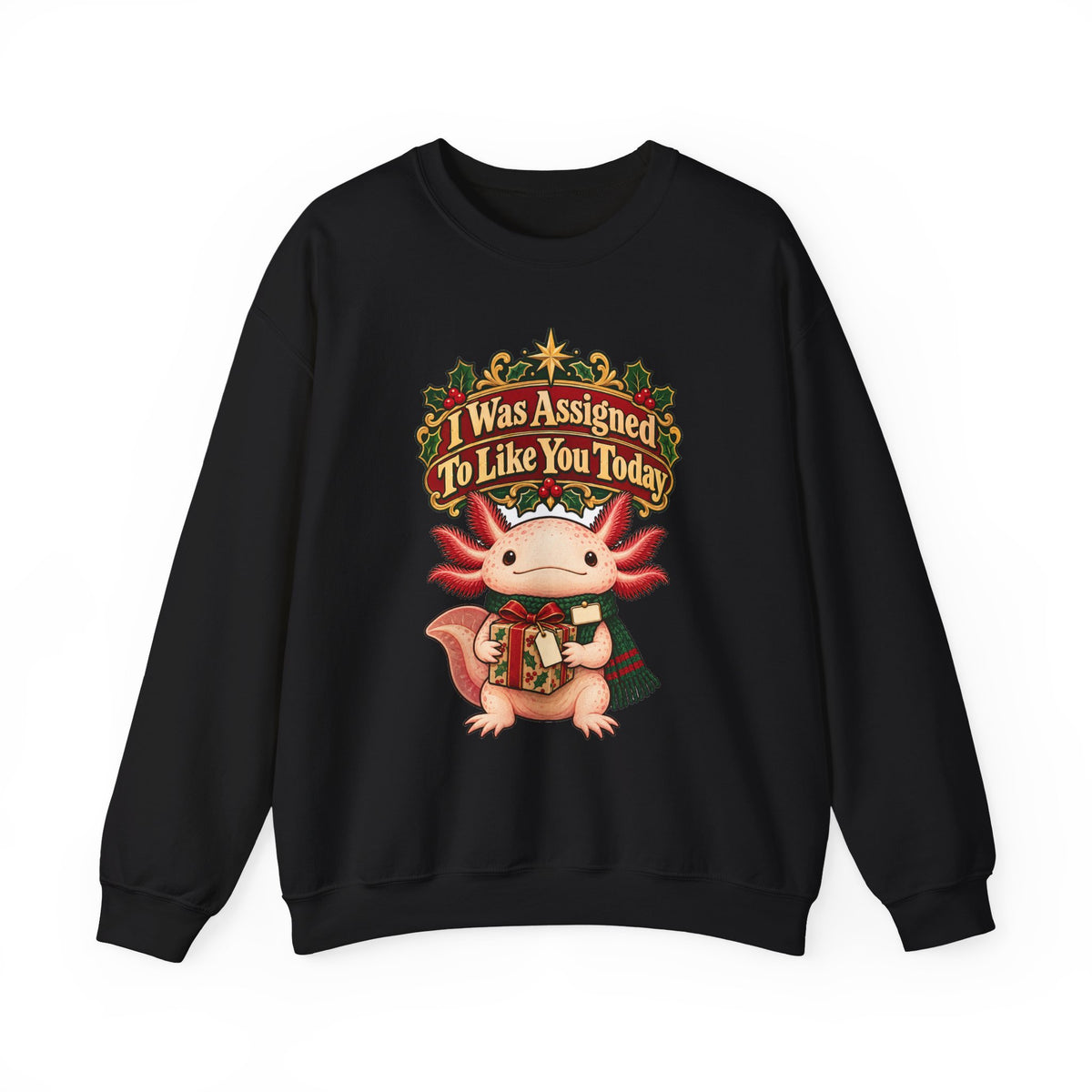 Funny Coworker Christmas Sweatshirt I Was Assigned To Like You Today Shirt, Funny Holiday Gift Tee, Christmas Gift Idea