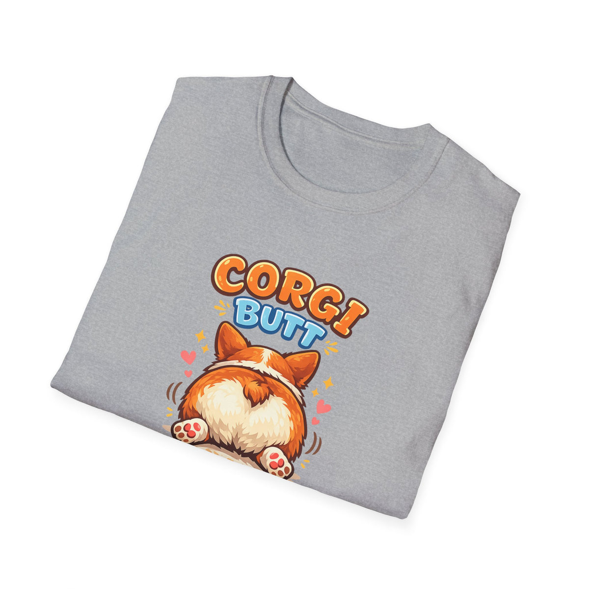 Corgi Butt T-Shirt — Cute Corgi Rear Graphic Tee for Dog Lovers