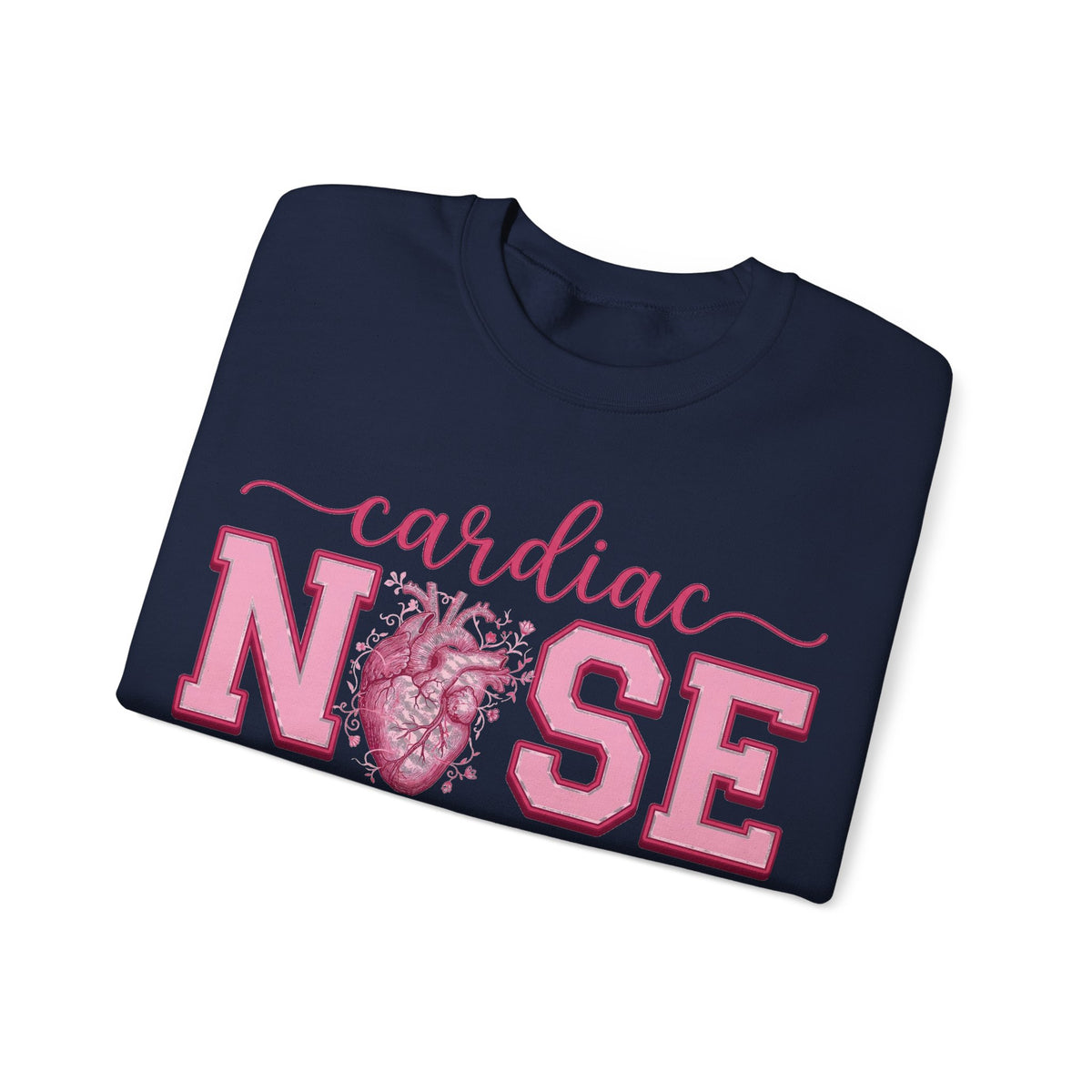 Cardiac Nurse Sweatshirt, Anatomical Heart Nurse Sweatshirt, Pink Varsity Cardiology Nurse Gift, ICU Cardiac RN Sweatshirt, Telemetry Nurse