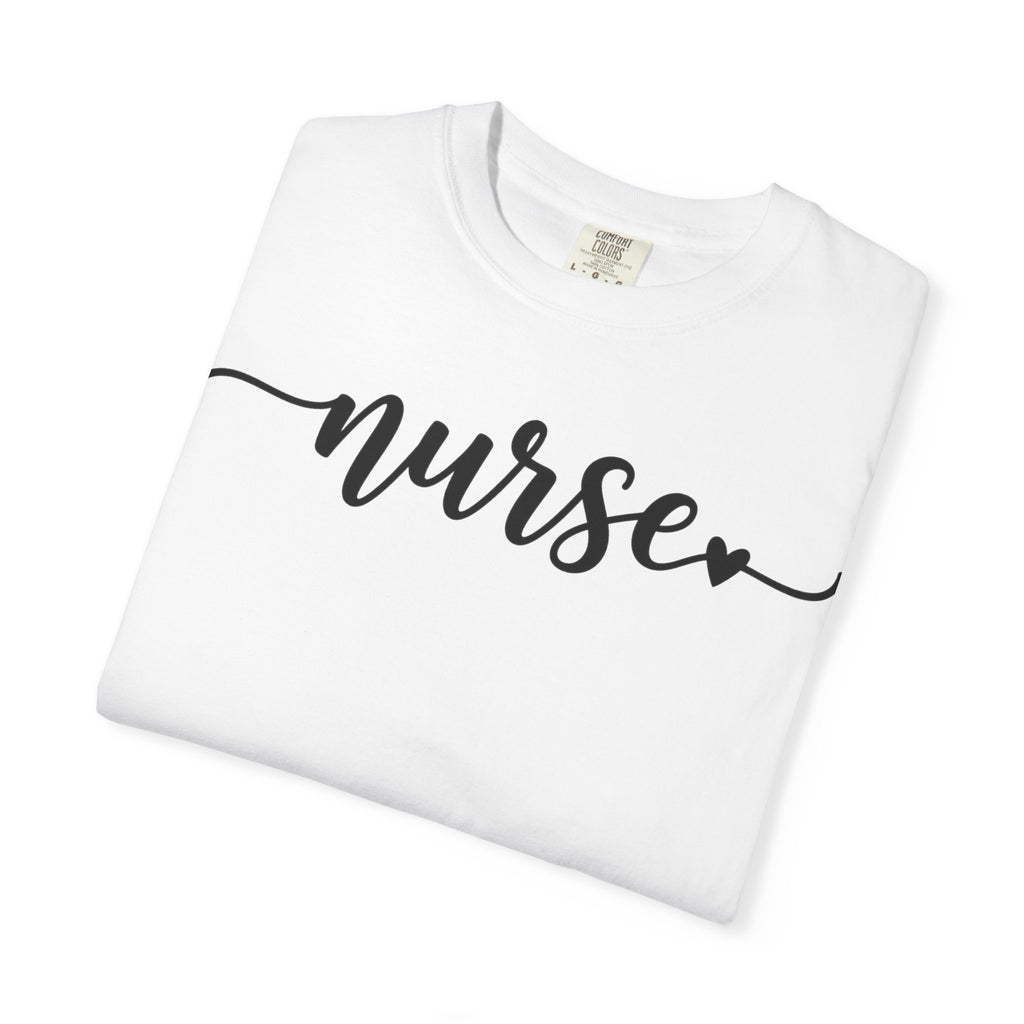 Nurse Script Shirt, Flourish Hand Lettered Nurse Tee, Minimal RN Shirt, Nurse Week Gift