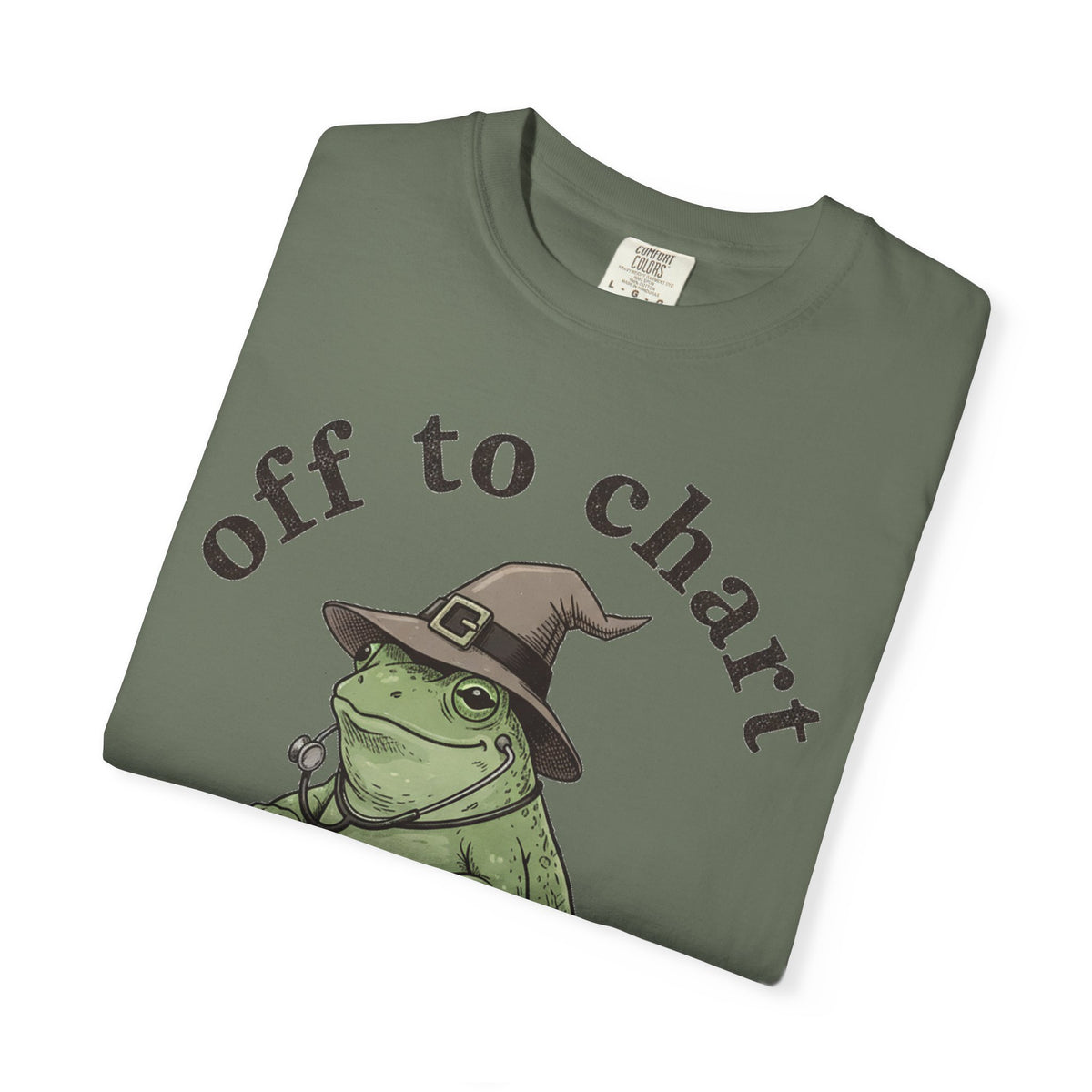 Off To Chart Shirt, Witch Hat Frog Nurse Scooter Tee, Funny Charting RN Shirt, Nurse Gift