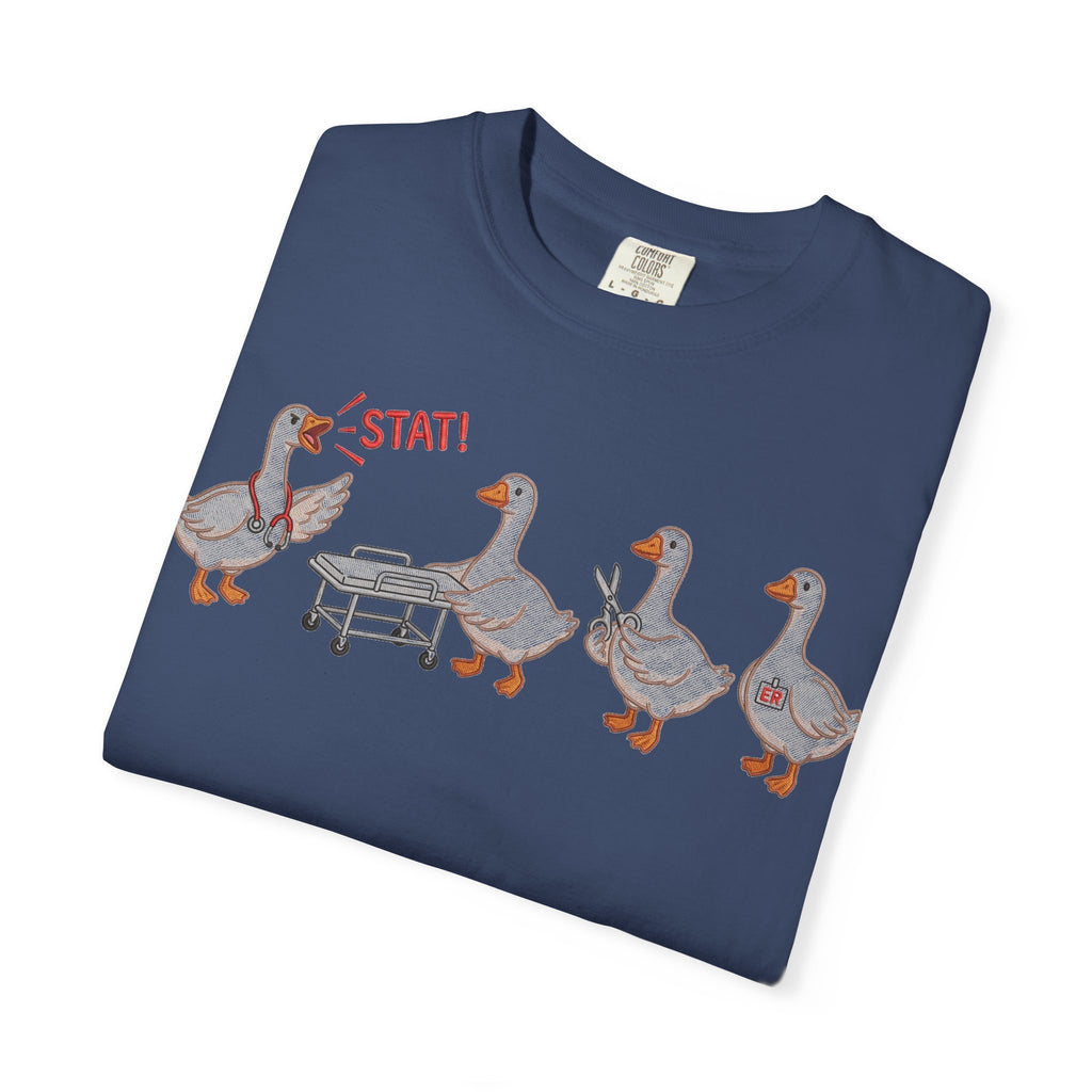 Nurse Goose Squad Stat Shirt, Funny ER Geese Tee, Night Shift Nurse Shirt, RN Team Gift