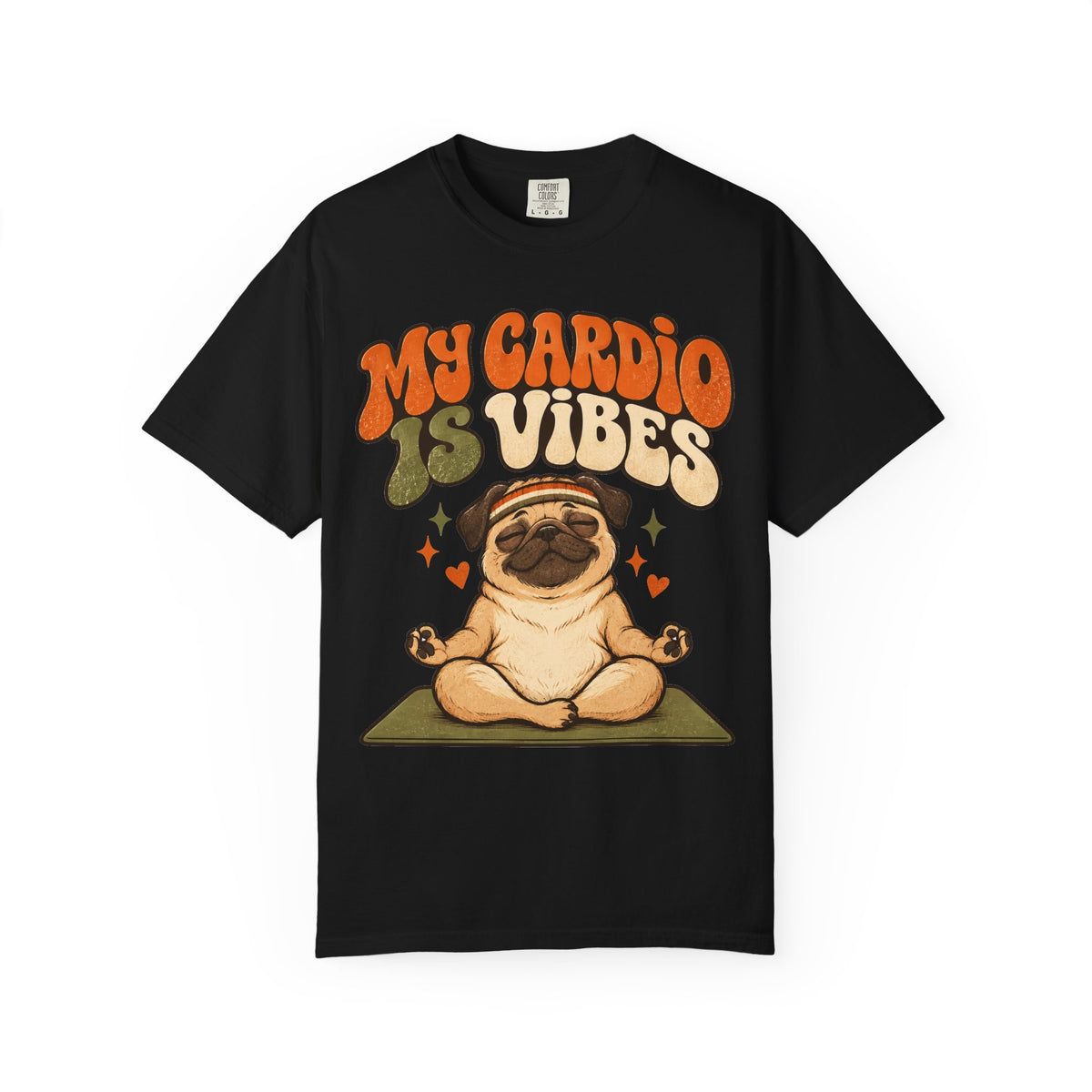 funny gym shirt My Cardio Is Vibes Shirt, Funny Graphic Shirt, Comfort Colors