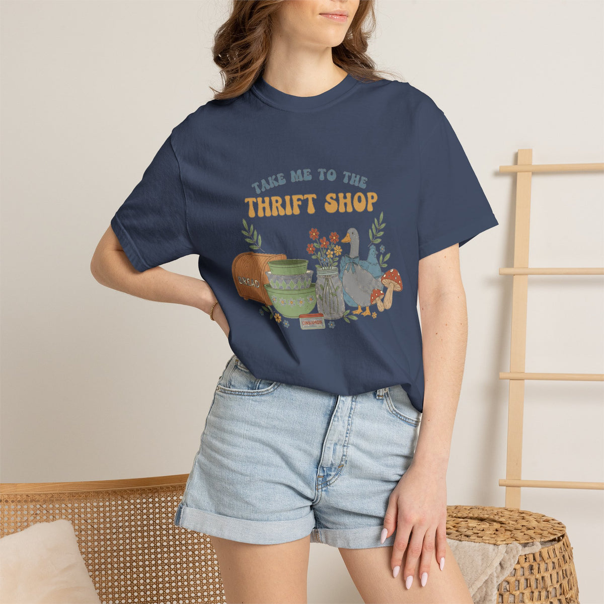 Take Me To The Thrift Shop Tall Shirt, Thrifted Treasures Still Life Tee, Vintage Lover Shirt, Thrifting Gift