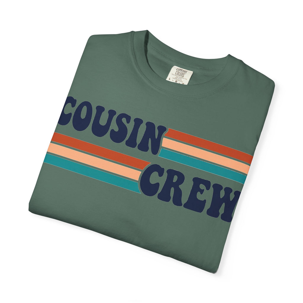Cousin Crew Retro Stripe Shirt, Vintage Matching Family Tee, Cousin Reunion Shirt, Family Gift