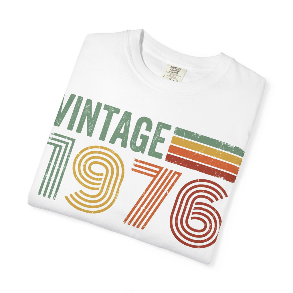 Vintage 1976 Shirt, Retro Stripe 50th Birthday Tee, Born In 1976 Shirt, Birthday Gift