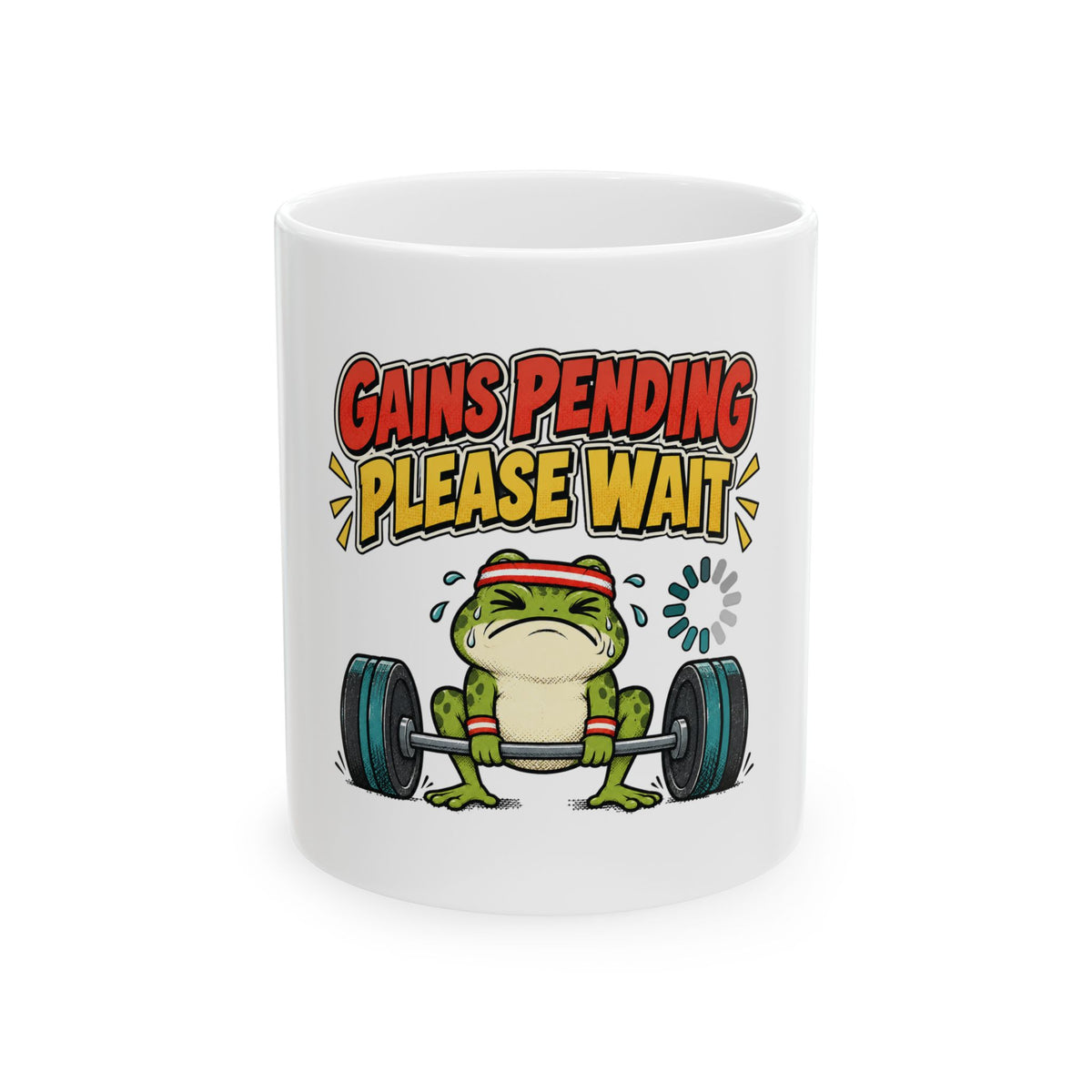 Gains Pending Please Wait Mug, Funny Gym Lover Gift for Him Her, Workout Christmas Gift, Coffee Mug 11oz 15oz