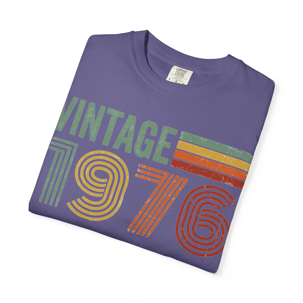 Vintage 1976 Shirt, Retro Stripe 50th Birthday Tee, Born In 1976 Shirt, Birthday Gift