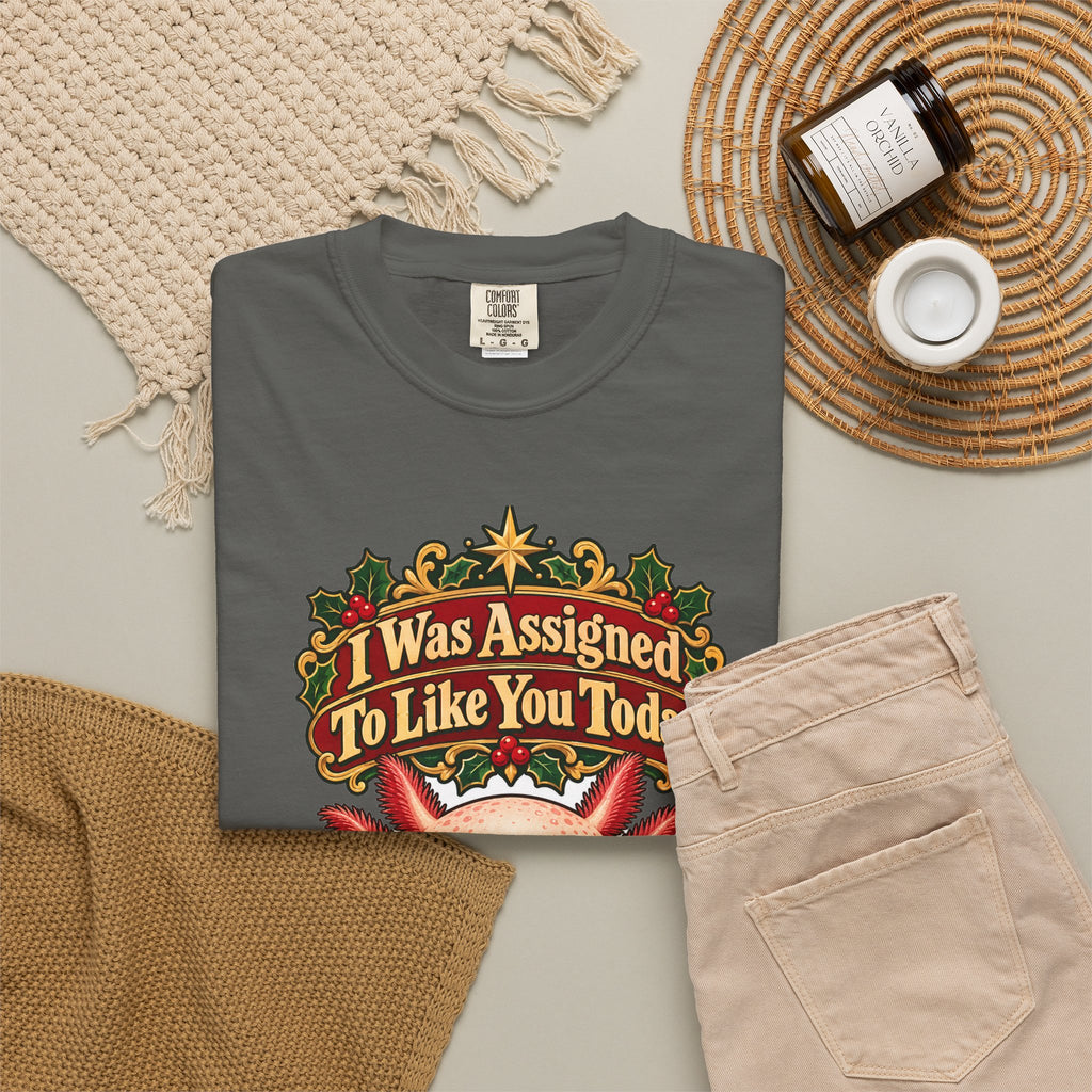 Funny Coworker Christmas Shirt I Was Assigned To Like You Today Shirt, Funny Holiday Gift Shirt, Christmas Gift Idea