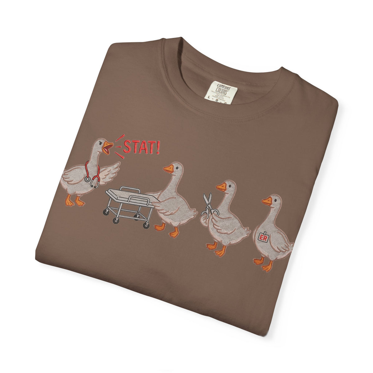 Nurse Goose Squad Stat Shirt, Funny ER Geese Tee, Night Shift Nurse Shirt, RN Team Gift