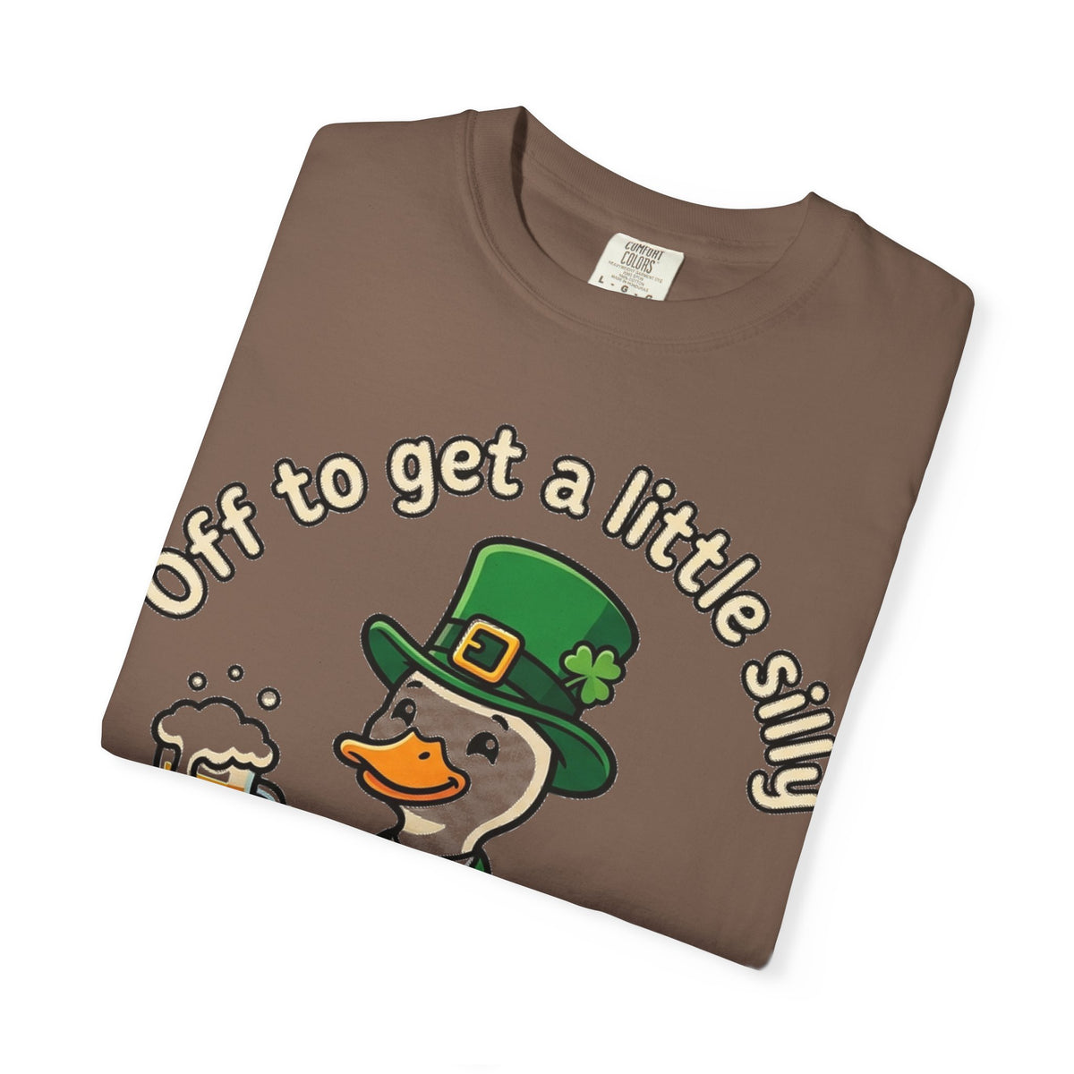 Off To Get A Little Silly Bold Shirt, Leprechaun Duck Beer Tee, Funny St Patricks Day Shirt, Irish Gift