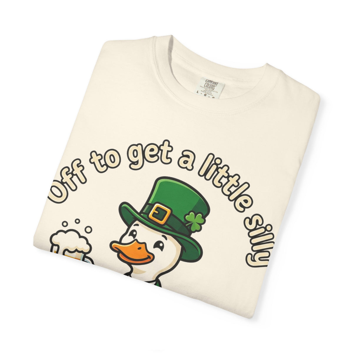 Off To Get A Little Silly Bold Shirt, Leprechaun Duck Beer Tee, Funny St Patricks Day Shirt, Irish Gift