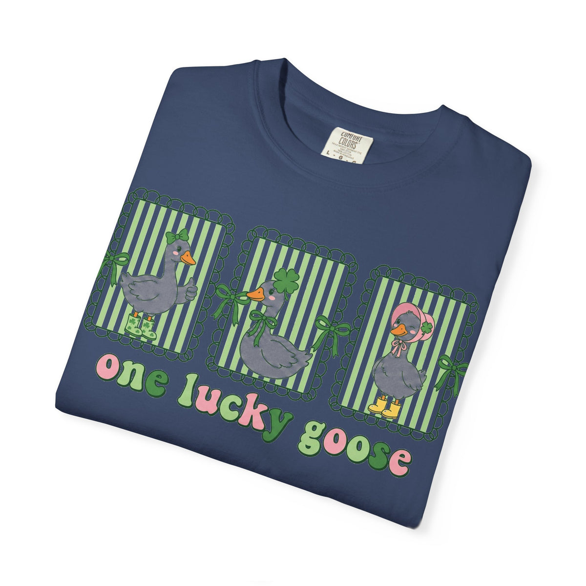 One Lucky Goose Shirt, St Patricks Day Goose Trio Tee, Funny Irish Shirt, Shamrock Gift