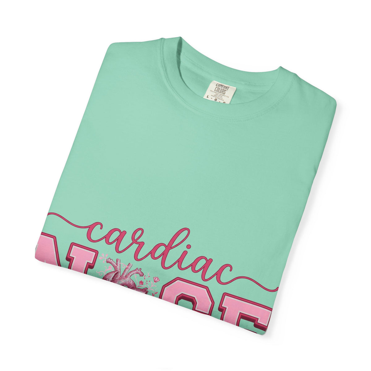 Cardiac Nurse Anatomical Heart Shirt, Pink Varsity Cardiology Tee, Cardiac RN Shirt, Nurse Gift