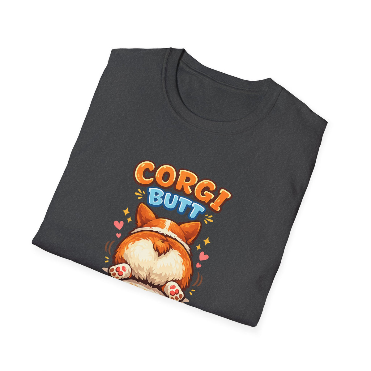Corgi Butt T-Shirt — Cute Corgi Rear Graphic Tee for Dog Lovers