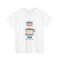 Polite Panic Club Tee — Nervous Teacup Graphic Shirt