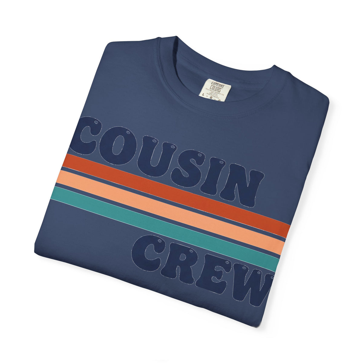 Cousin Crew Stacked Stripe Shirt, Vintage Stripe Family Tee, Matching Cousin Shirt, Reunion Gift