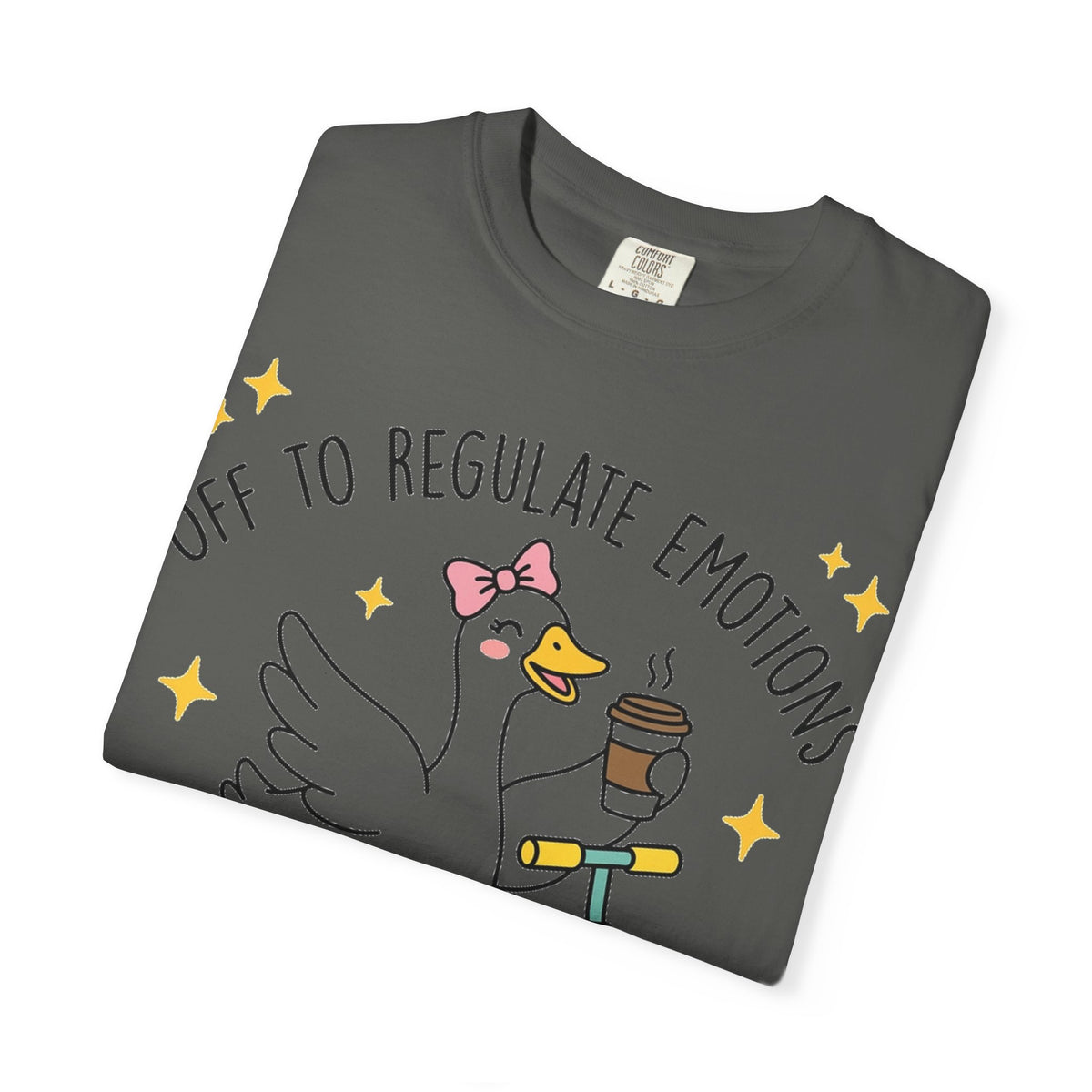 Off To Regulate Emotions Wide Shirt, Scooter Goose Coffee Tee, Funny Mental Health Shirt, Counselor Gift