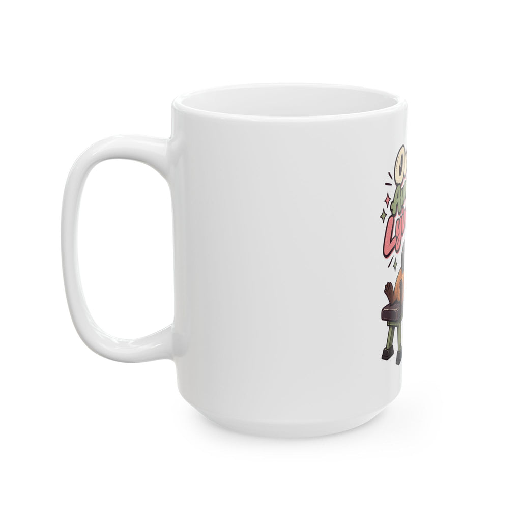 One Rep Away From Lying Down Mug, Funny Gym Lover Gift for Him Her, Workout Christmas Gift, Coffee Mug 11oz 15oz