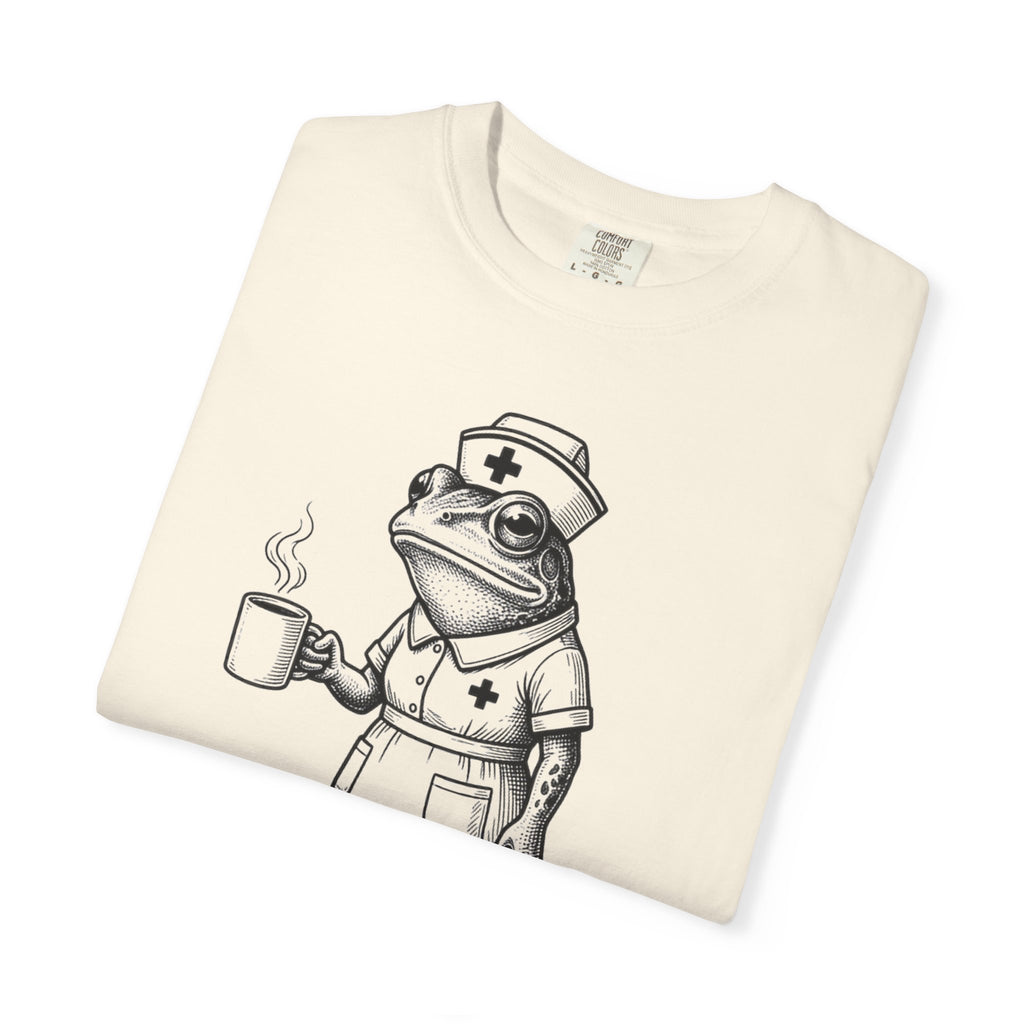 I Have To Ask Weird Stuff Or You'll Die Shirt, Etched Nurse Frog Tee, Funny Triage Shirt, RN Coffee Gift