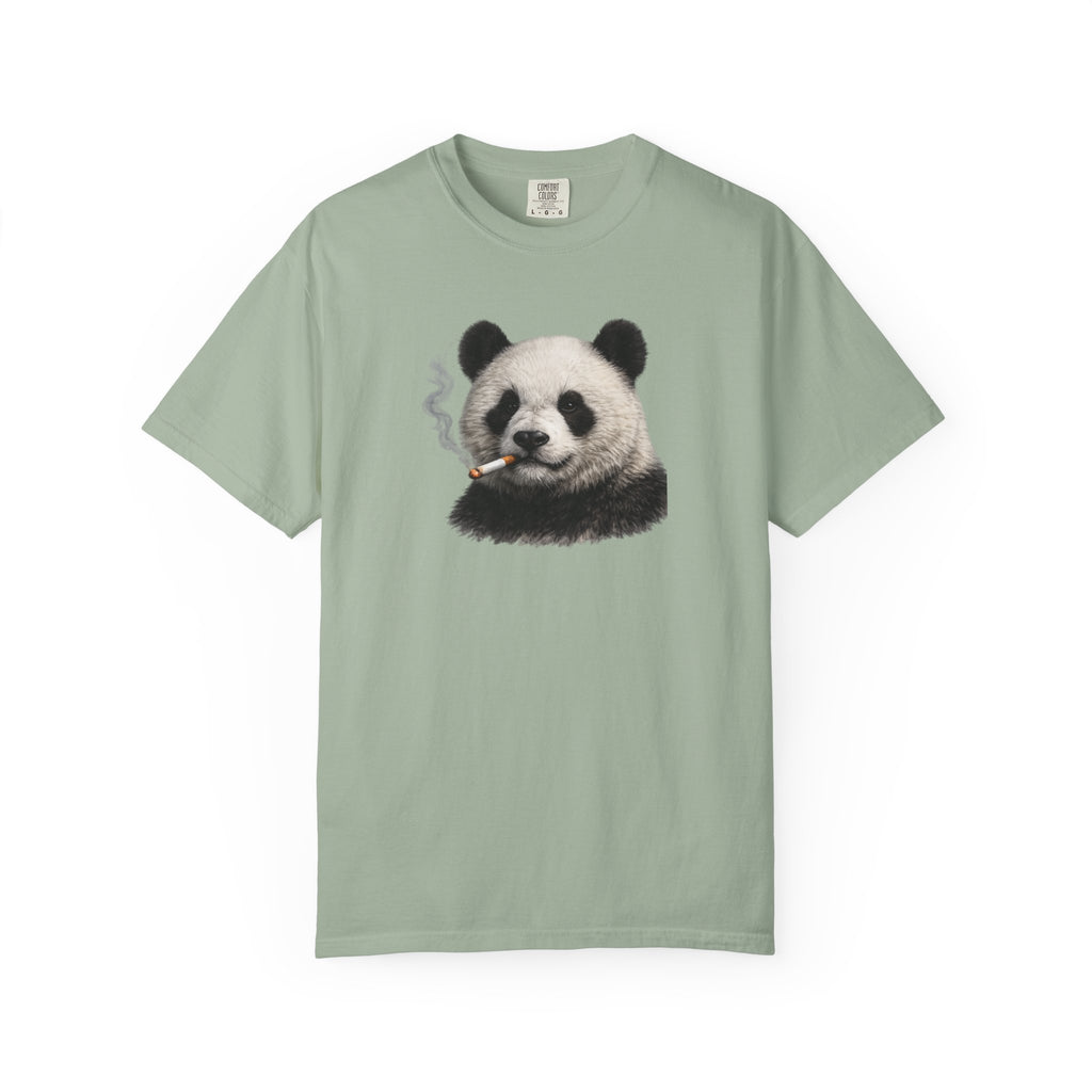 Smoky Panda Tee — Graphic Panda Smoking Design T-Shirt