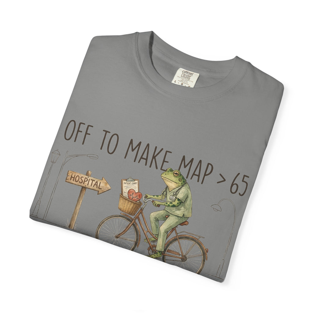 Off To Make MAP Over 65 Shirt, Funny ICU Nurse Frog Tee, Critical Care Nurse Shirt, RN Gift