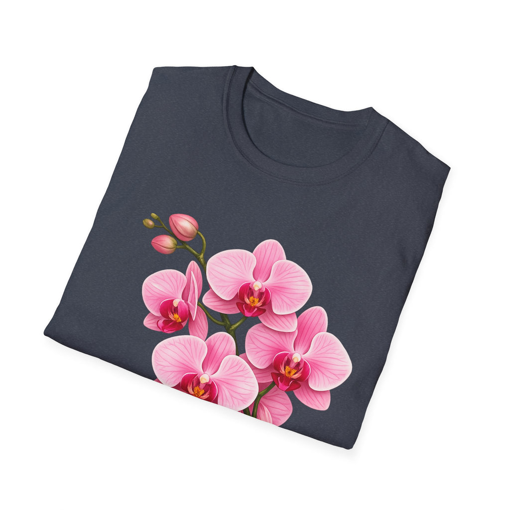 Orchid Floral T-Shirt — Pink Phalaenopsis Blossom Tee